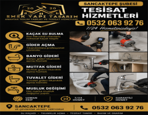 Sancaktepe Tesisatçı | Emek Yapı Tasarım